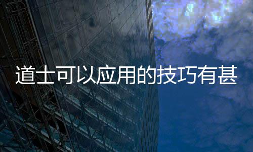 巧有道士的技应用甚多可以